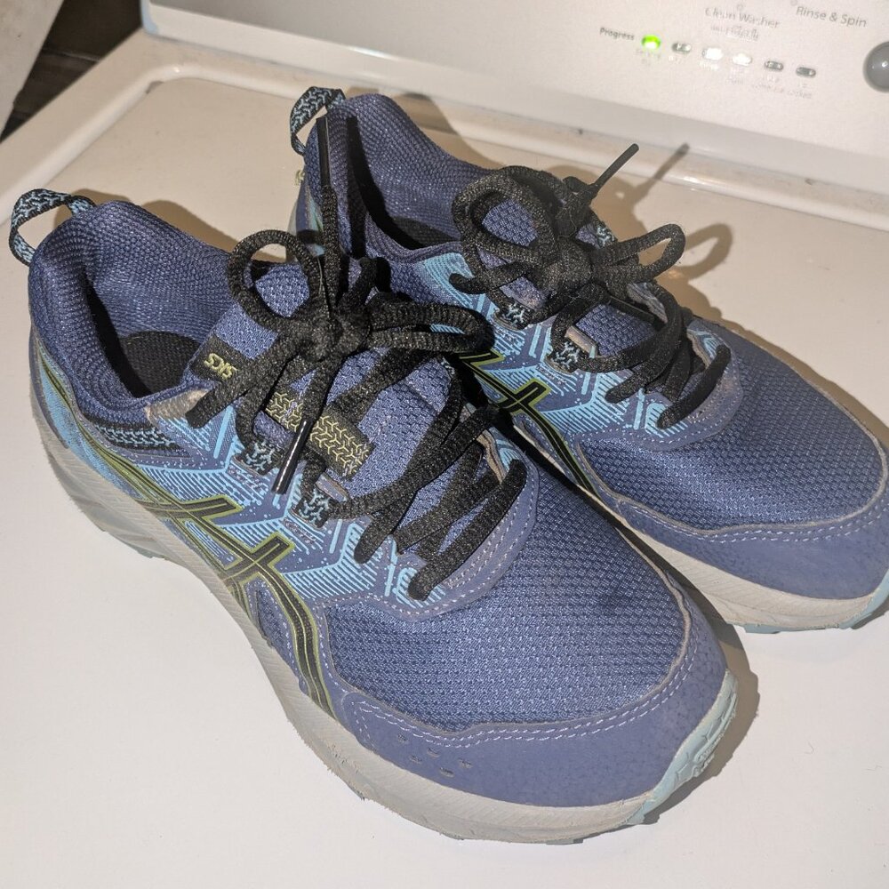 Asics Pre Venture 9, Blue & Gray, kids sz 4